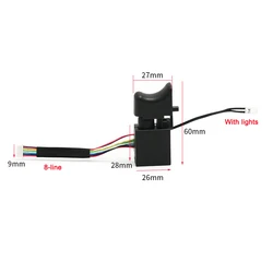 Drill Speed Switch Brushless For 2106/169 Electric Wrench Accessories Drill Switch Adjustable Cordless Drill Trigger Switch