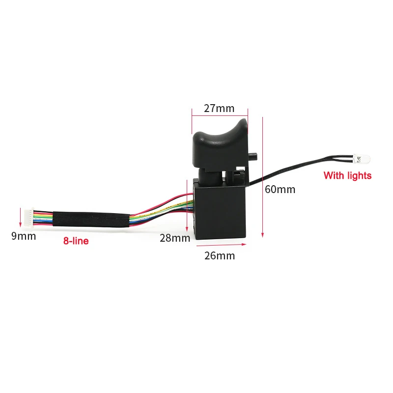 Drill Speed Switch Brushless For 2106/169 Electric Wrench Accessories Drill Switch Adjustable Cordless Drill Trigger Switch