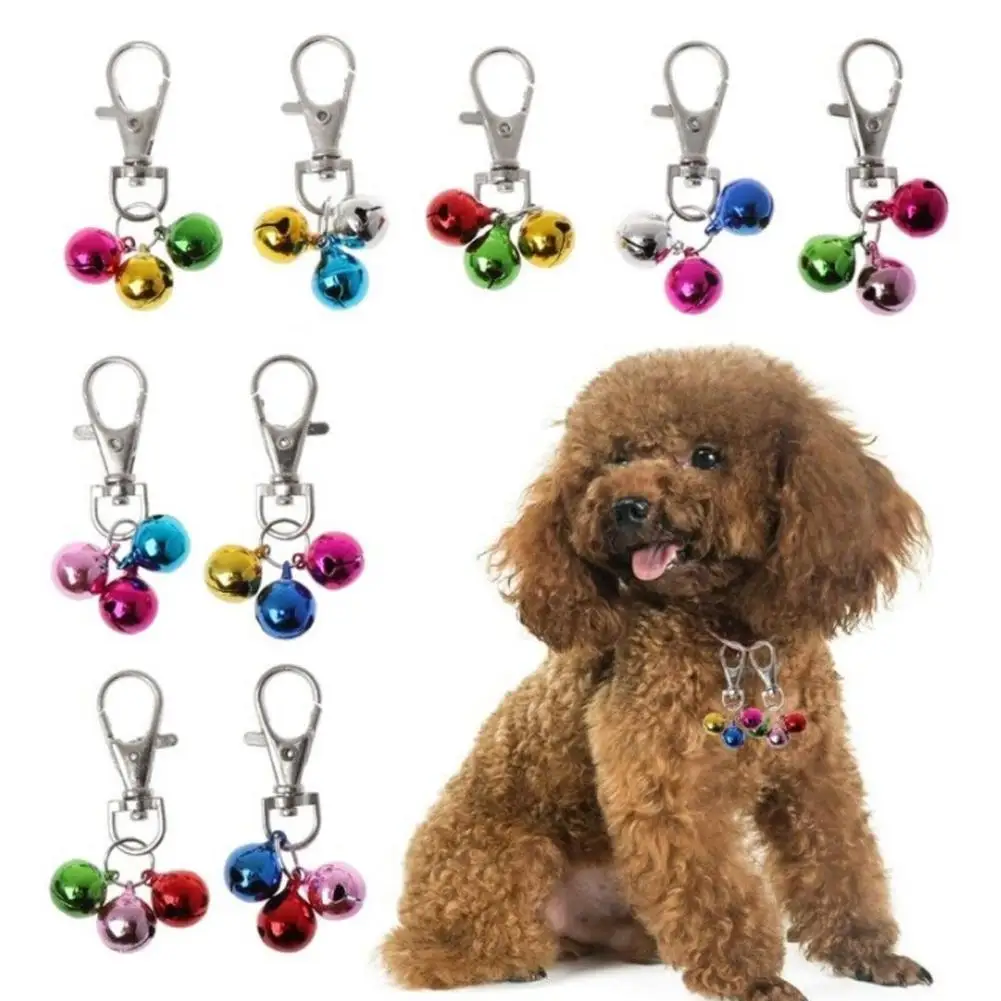 Random Color Bell Collar For Cat Pet Dog Small Training Loud Charm Jingle Pendant Hanging Decoration Pets Necklace Collar