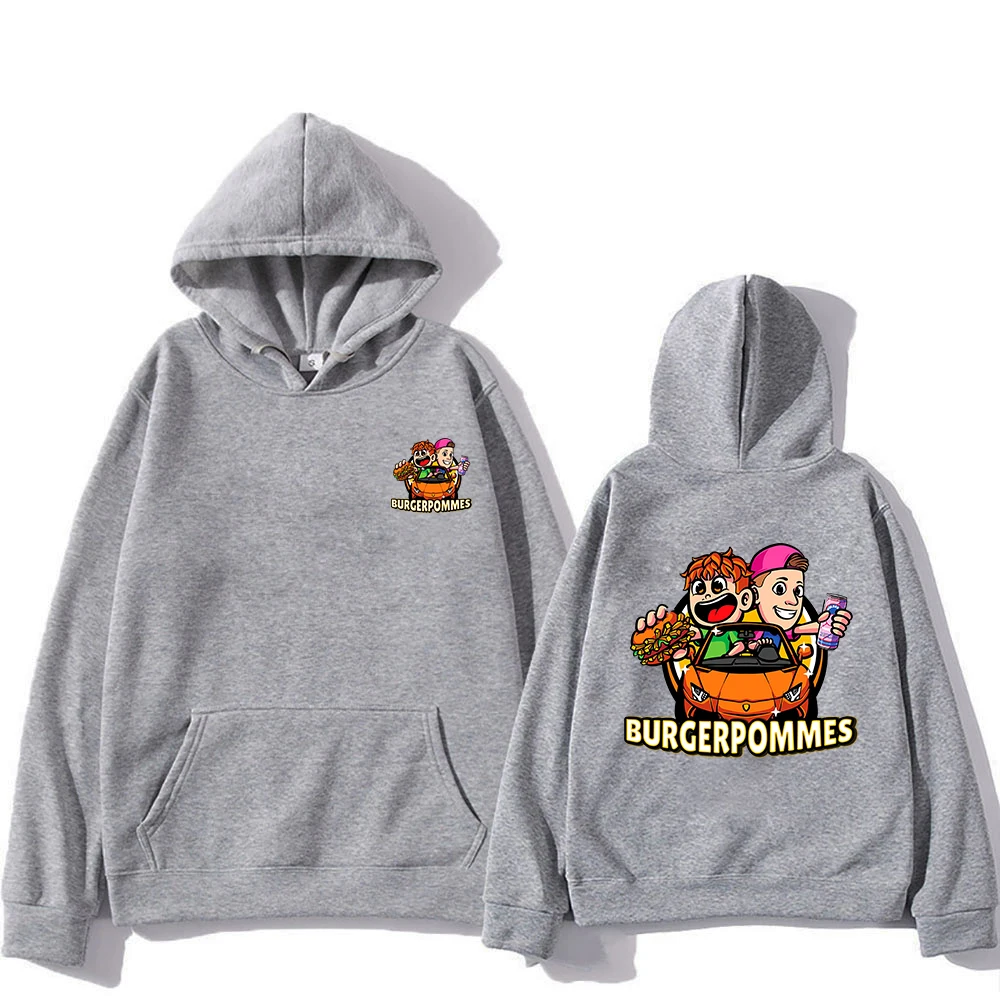 Burgerpommes Icrimax Hoodie Men Women Autumn Loose Hoodies Harajuku Cartoon Aesthetic Unisex Winter Fleece Pullovers Sweatshirt