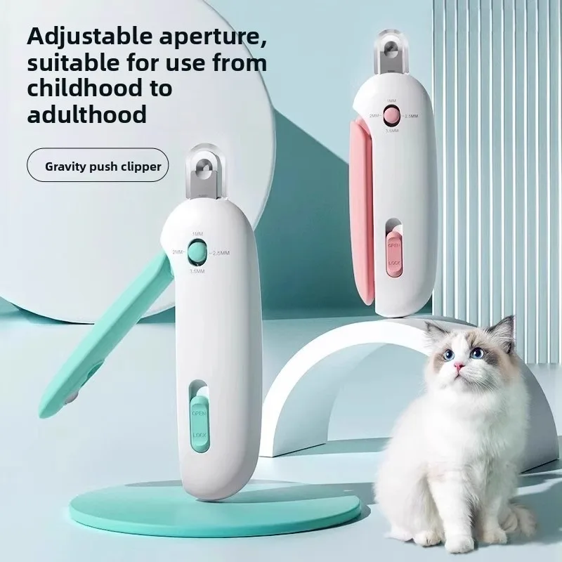 

Pet Nail Clipper Trimmer Cats Small Animals Adjustable Safety Guard Quick Rabbit Paw Grooming Tool Guillotine Style Nail Cutter