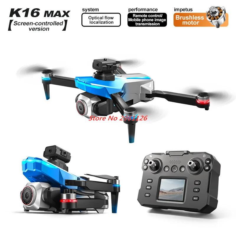 Nouveau Drone contrôlé par écran, caméra HD 8K, moteur de Drone sans balais, évitement d'obstacles, quadrirotor pliable, écran RC, jouet RC