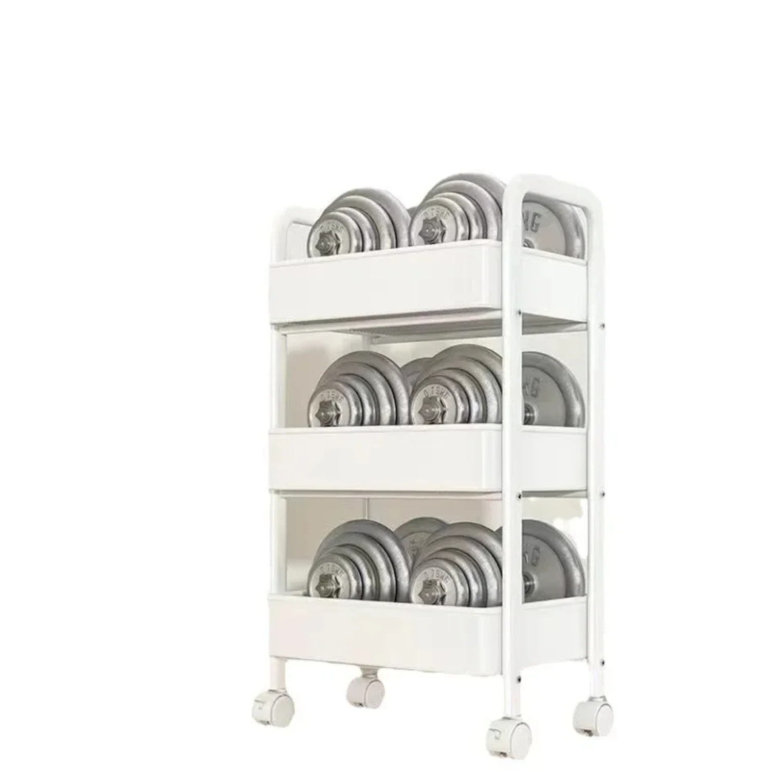 Estante con ruedas multicapa para cocina, baño, dormitorio, estante organizador móvil para aperitivos para bebés