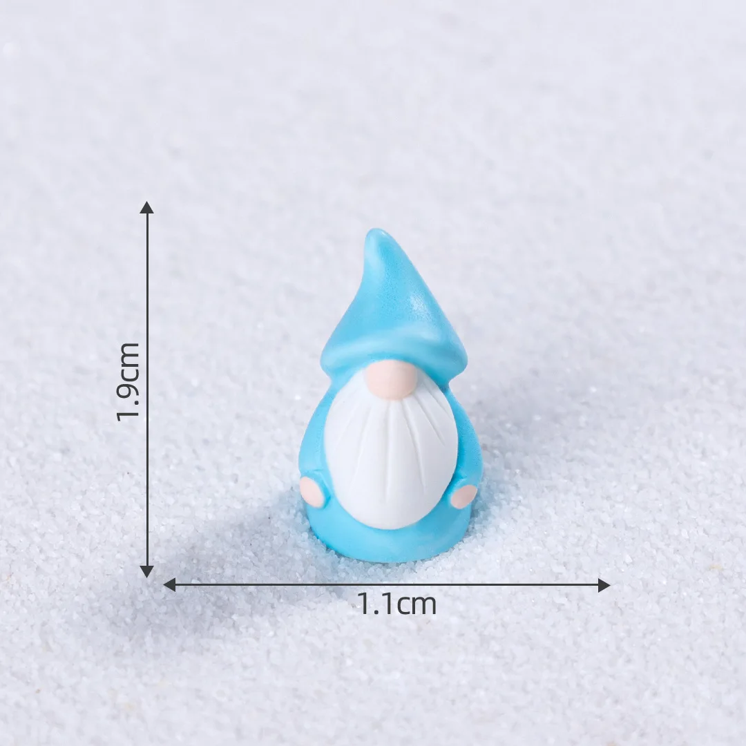 إكسسوارات الديكور ذاتية الصنع قزم الهالوين الإبداعية اللامعة زينة عيد الميلاد من الراتنج لتزيين المناظر الطبيعية الصغيرة لعيد الميلاد