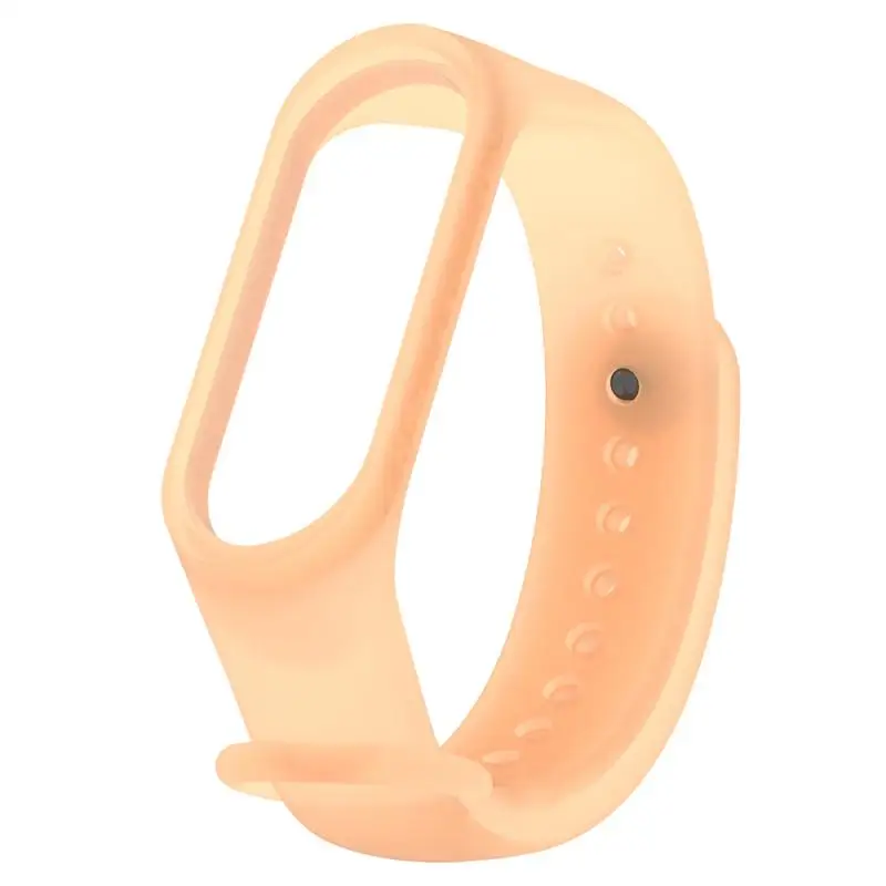 1pcs pulseira transparente para Xiaomi Mi Band 5/6 pulseira de substituição de silicone