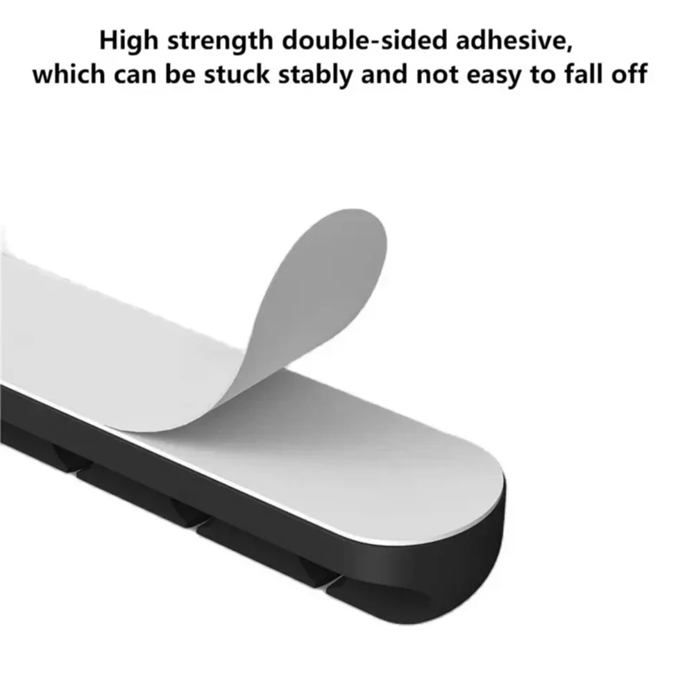 USB Cable Organizer Silicone Cable Winder Desktop Tidy Management Clips Cable Holder For Mouse Keyboard Headphone Wire Organizer image 5