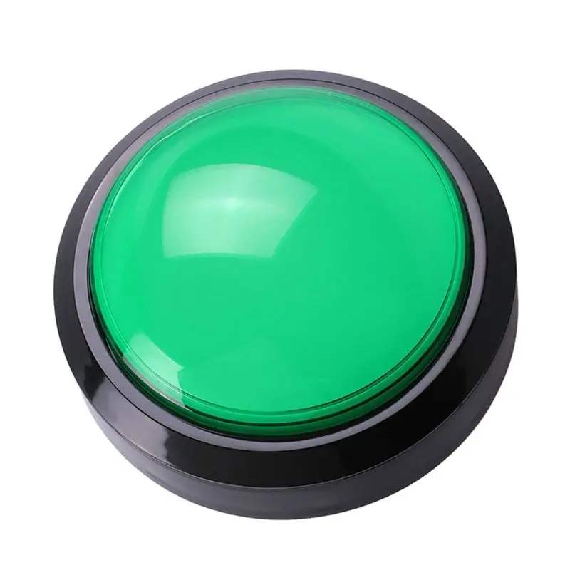 Game Machine Parts 100mm Big Round Push Button LED Illuminated with Microswitch Arcade Push Buttons