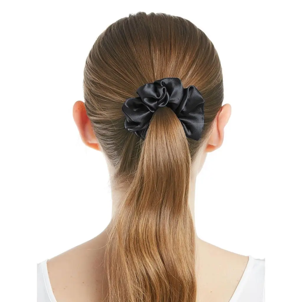 100% Zijde Haar Scrunchies Elastische Haarband Zachte Bobble Haarbanden