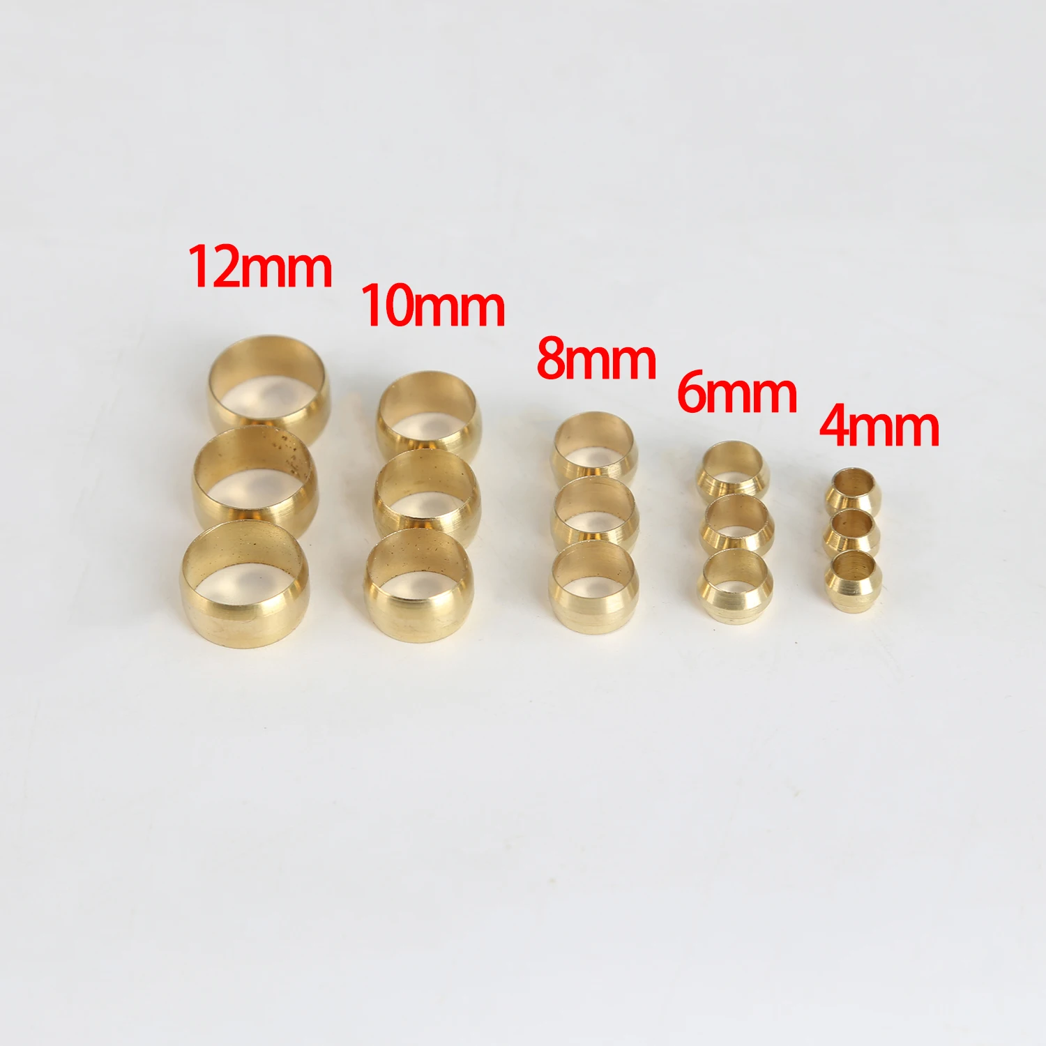 50pc Brass Double Taper Ferrul - Compression Fitting Brass recension och pris