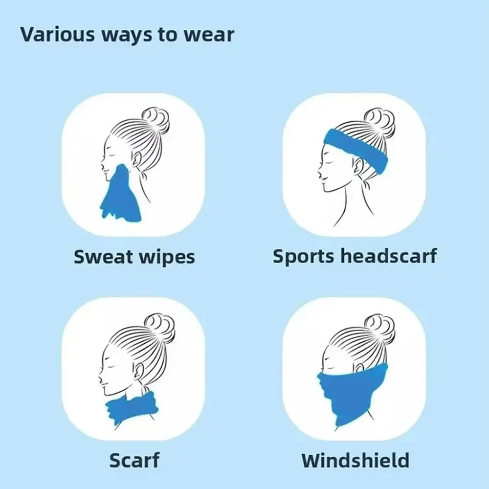 New Breathable Cooling Towel Quick Drying Lightweight Ice Wipes Ultra Soft Sunstroke Prevention Microfiber Towels Outdoor Sports