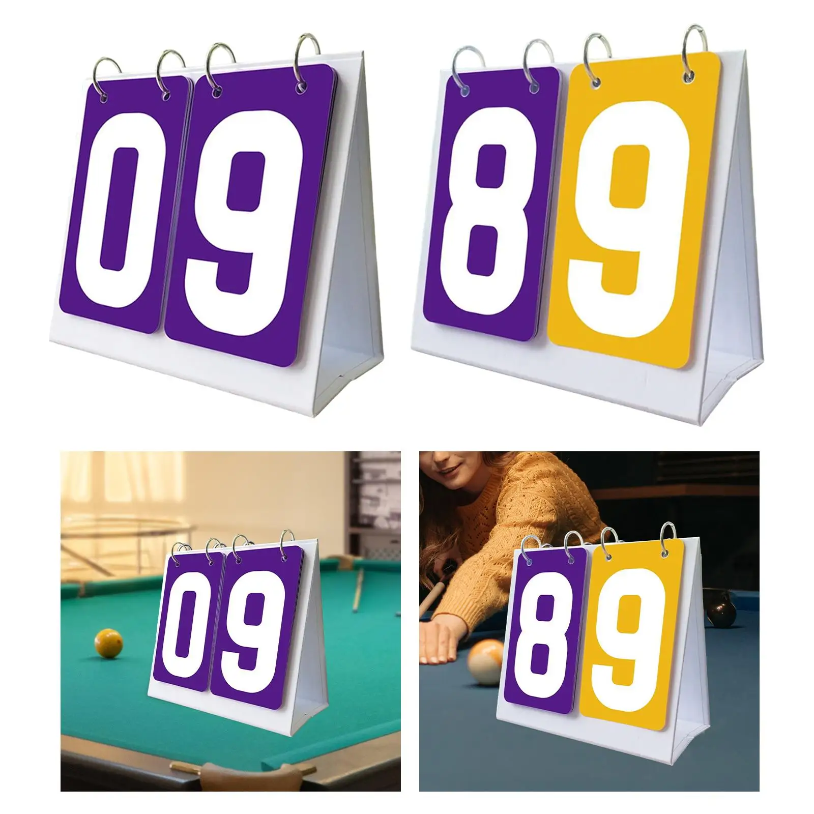 게임 야외 야구를 위한 스포츠 스코어보드 2자리 탁상용 점수 플리퍼