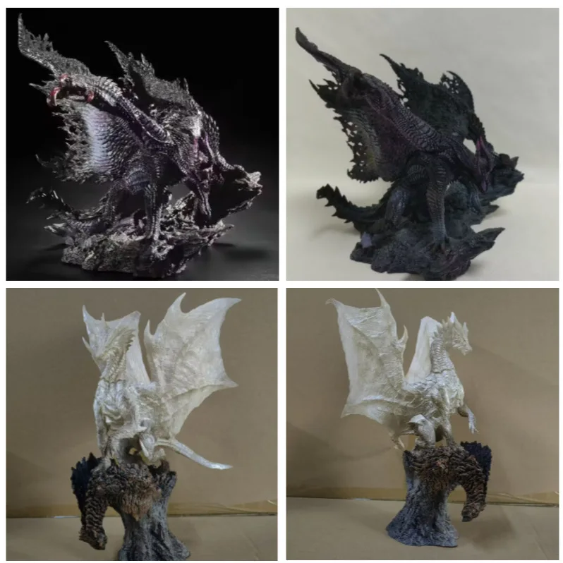 

Hunter World Cfb Ganglong Black Stone Dragon Animation Hand-Made Desktop Model Game-Themed Ornament Collectible Figurine