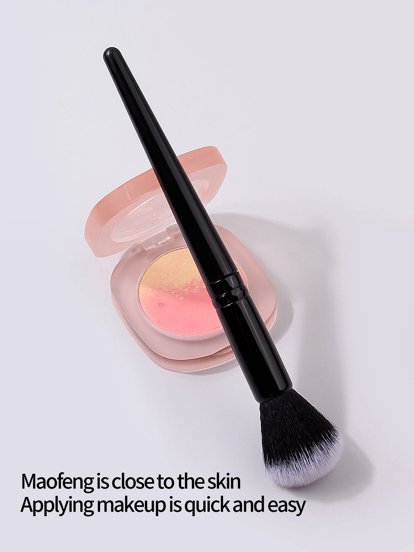 1 Stuks Contour Borstel Gezicht Contour Instelling Poeder Beeldhouwen Borstel Hoge Kwaliteit Taps Toelopende Markeerstift Contour Poeder Make-Up Tool