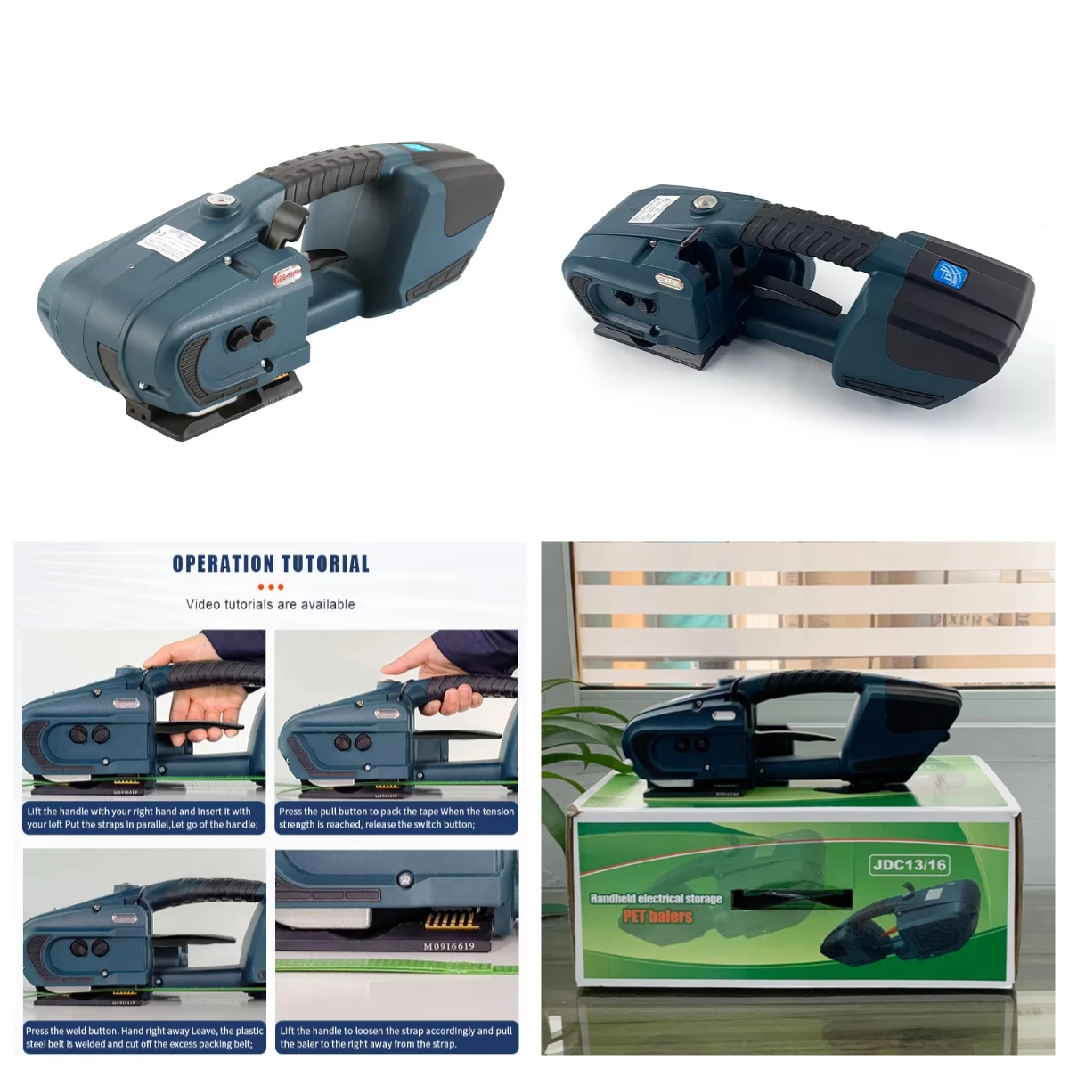 

STLF OYPGood Price Handheld JDC Electric Strapping Machine Battery Powered Handheld Strapping Tools for PP PET Straps