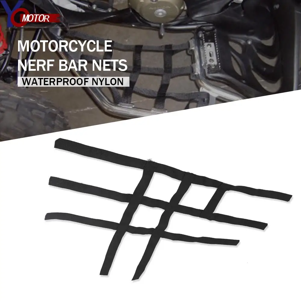 ATV For Kawasaki KFX400 2003-2006 KFX450R 2008-2014 Nerf Bar Nets Waterproof Nylon Toolkit Black All Terrain Vehicle Accessories