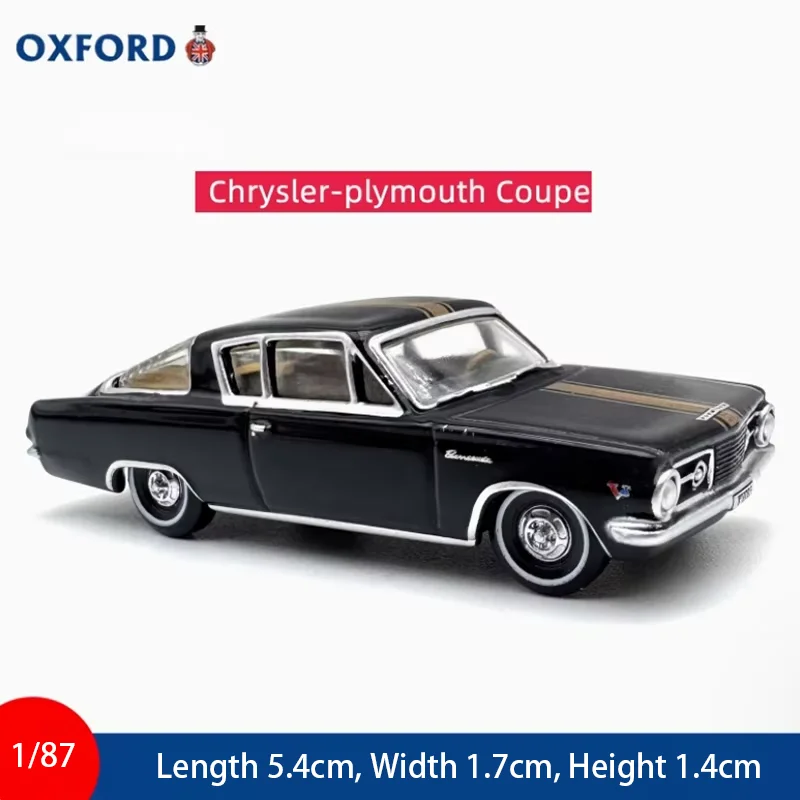 Modèle de voiture miniature en alliage OXFORD 1:87 Chrysler Plymouth Coupé, collection, décoration, jouet, cadeau
