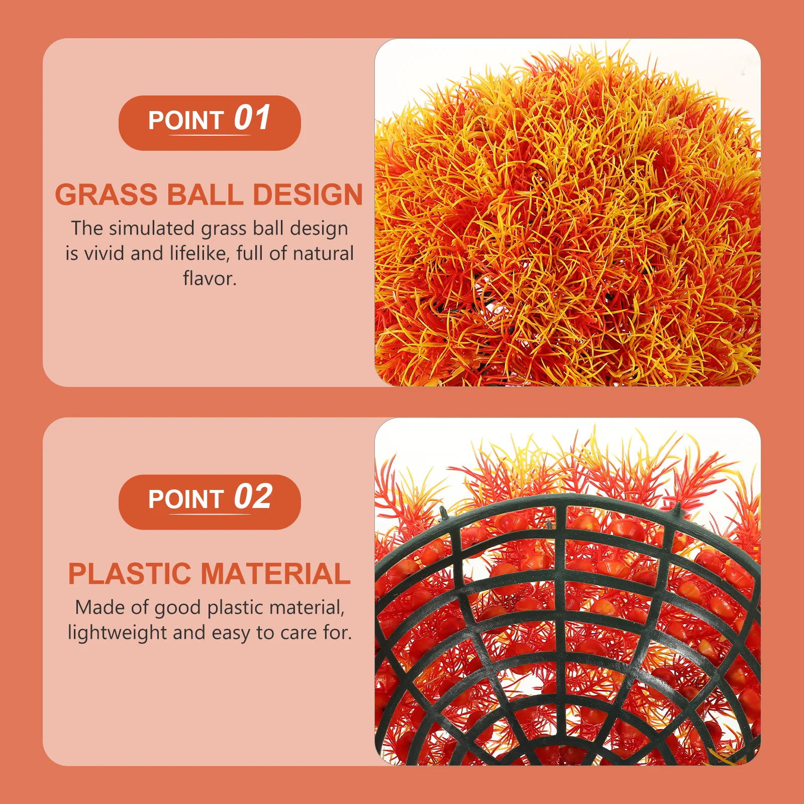 

Hanging Decors Artificial Topiary Ball Vivid Natural Breath Vigor Ideal for Home Garden Decor Long Lasting Beauty No Watering