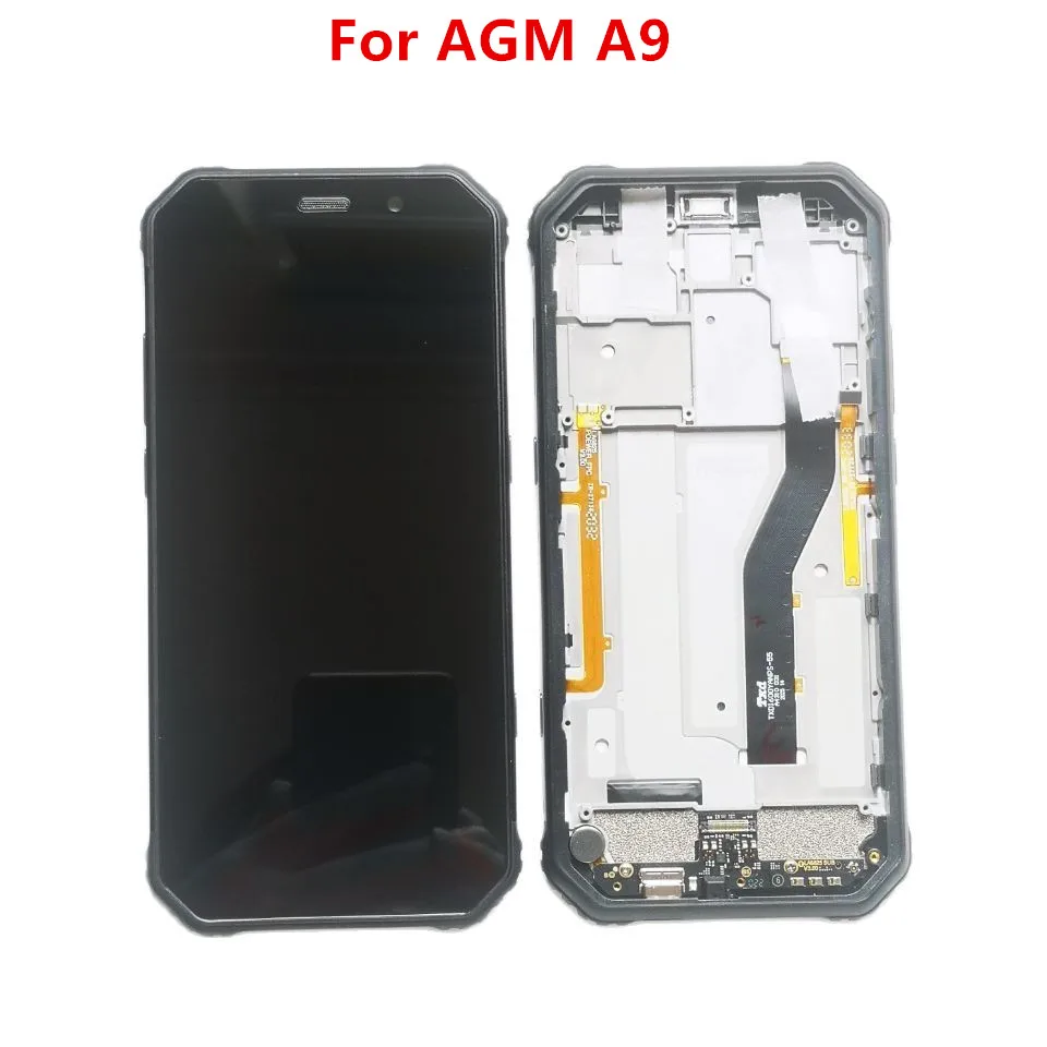 

New Original For AGM A9 LCD Display With Frame+Touch Screen Digitizer Assembly Replacement Glass Repair Tools + Usb Board