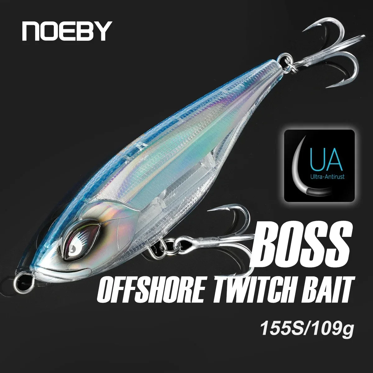 NOEBY Offshore Twitchbait Fishing Lure 155mm 109g Sinking Pencil Casting Bait Artificial Hard Baits Mahi Tuna Sea Fishing Lures