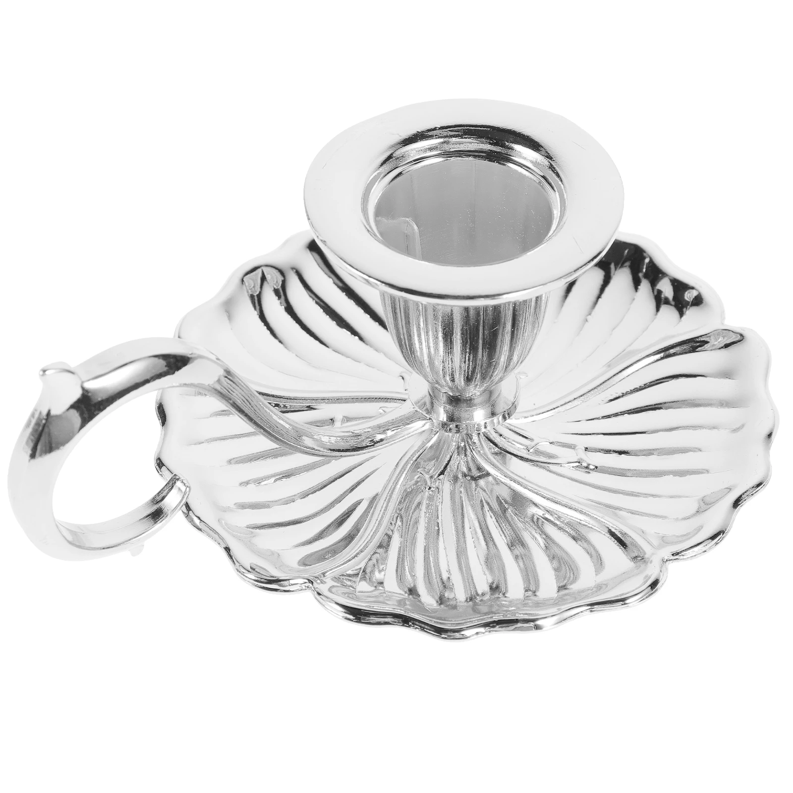 

Retro Holder Metal Candlestick Stand for Small Candles Decorative Desktop Ornament Easy to Carry Temple Wedding Party