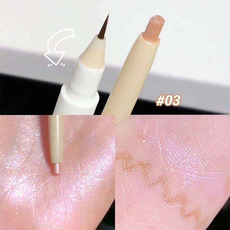 Glitter Diamond Eyeliner Potlood Markeerstift Glitter Oogschaduw Liggende Zijderups Pen Make-up Schoonheid Vrouwelijke Cosmetische Koreaanse Make-up