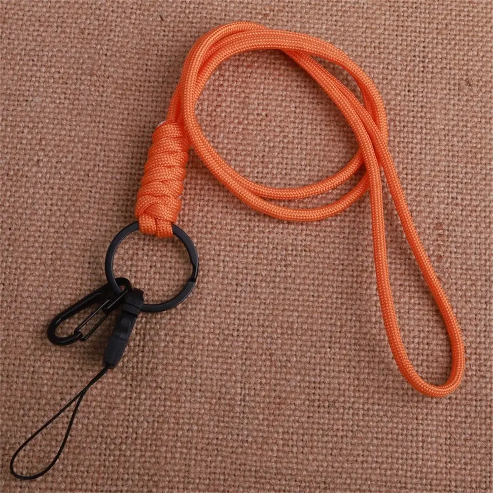 Outdoor Keychain Paracord Keychain Neck Strap Phone Straps Umbrella Rope Keyring Parachute Cord ID Card Cellphone Lanyard