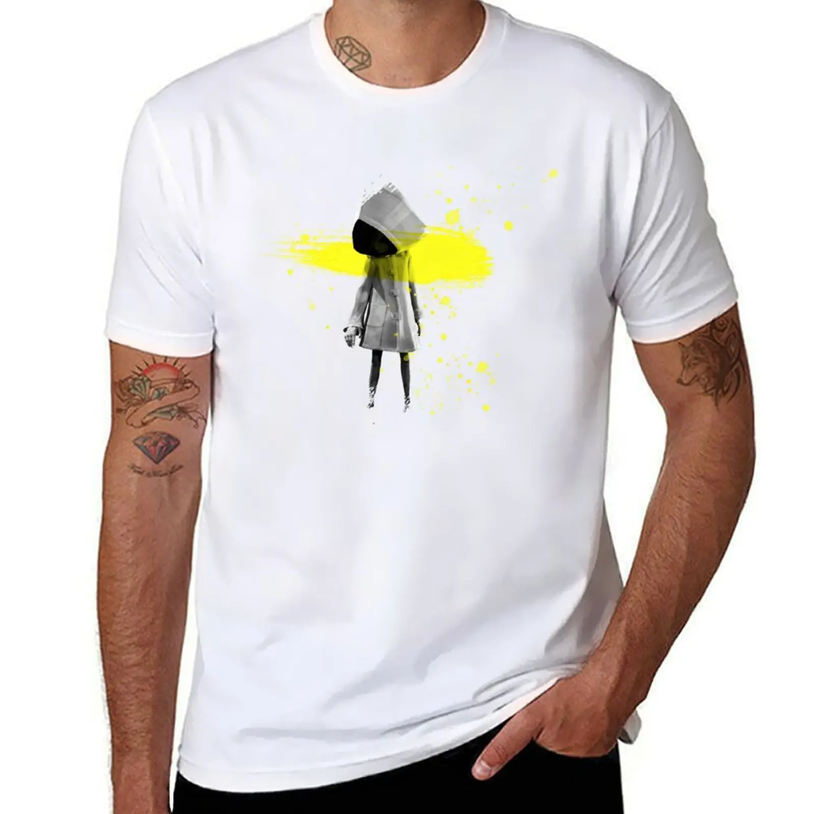

the nightmare watercolor little game , six and Mono T-Shirt man t shirts graphic funny t shirts cotton T-Shirt