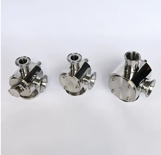 Pneumatic Rotary Valve 3-Way for Filling Machine, Quick Paste Filler High Clean Sanitary Replacement Part