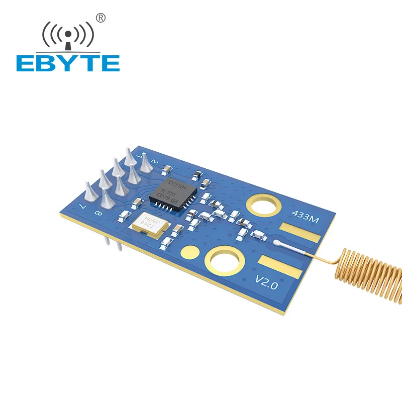 E07-M1101D-TH 433Mhz Draadloze Transceiver Module CC1101 Chip Ebyte Ontwikkeling Spi-interface Lente Antenne Draadloze Module