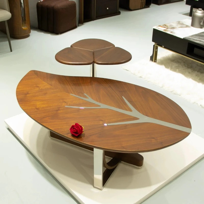 Couch Wood Coffee Tables Center Floor Art Irregular Coffee Table Garden Farmhouse Mesa De Centro Furniture For Living Room