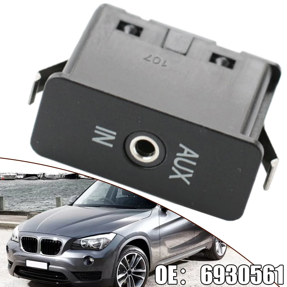 Auxiliary Audio AUX Socket c​ar AUX socket for BMW for X1 X3 for X5 for X6 for Z4 for E81 for E87 for E90 6930561 ABS black