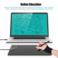Graphics Drawing Tablet 12 Express Keys with Professional Board for Windows Mac for Painting Designing Online Course 10x6 Inch