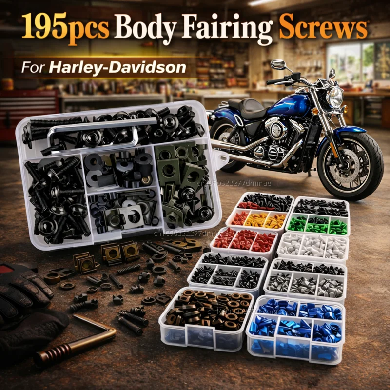 195 piezas de tornillos y tuercas para carenado de motocicleta Harley-Davidson PAN AMERICA 1250 S PA1250 Sportster S 1250 RH1250 S 2021