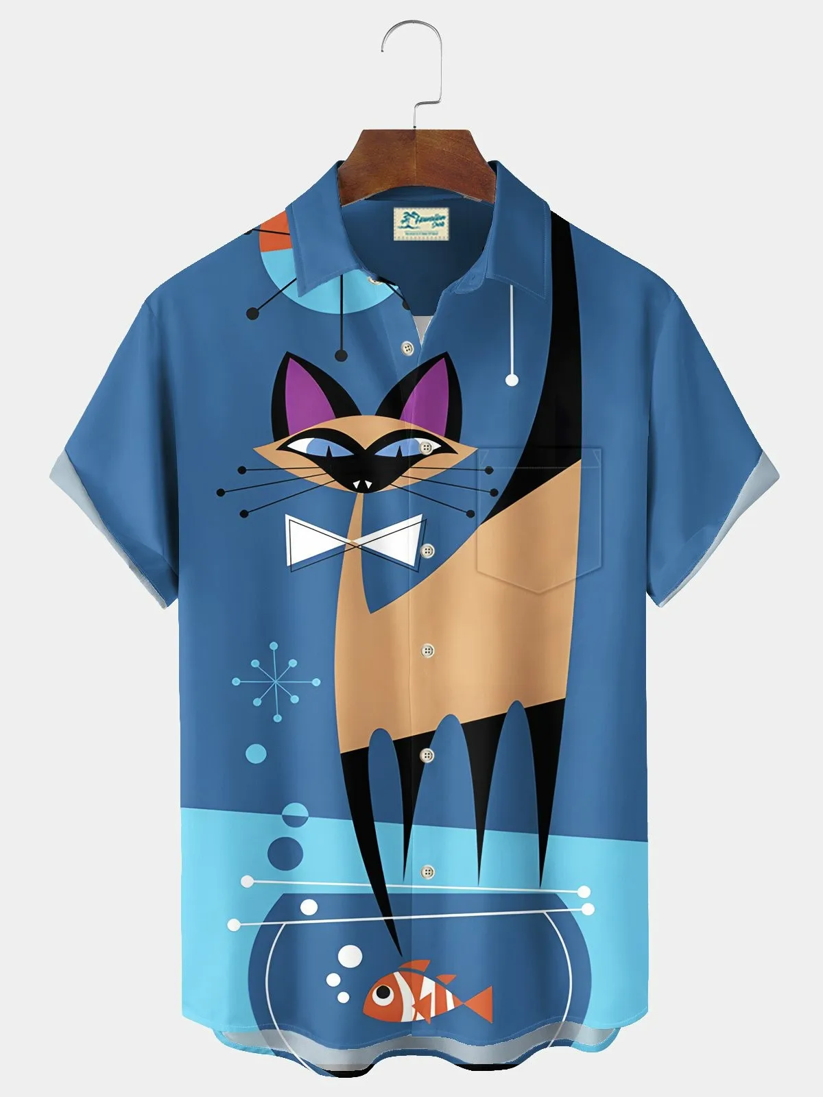 2025 الصيف الرجال ثلاثية الأبعاد مطبوعة هندسية الفن الجرافيك قمصان هاواي قمصان غير رسمية زر حتى قمصان قصيرة الأكمام لا جيوب