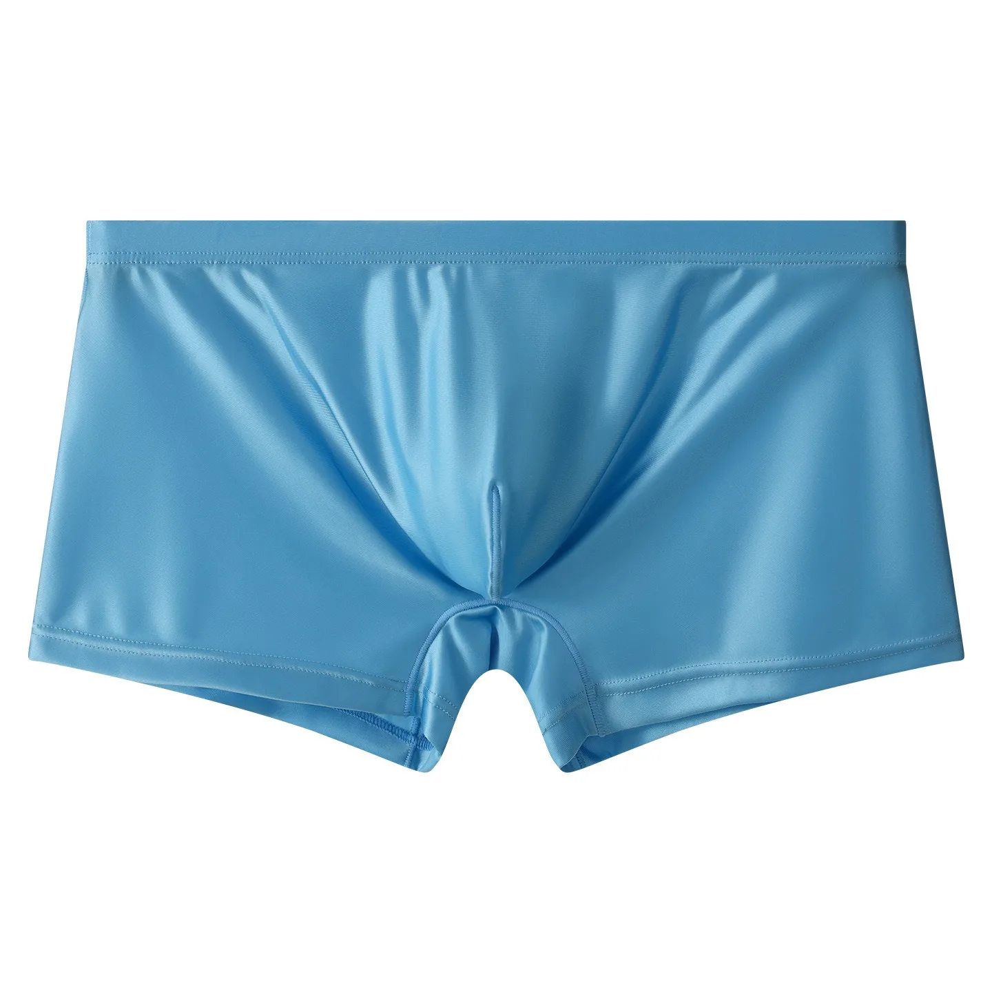 

Men's Underwear Ice Silk One-Piece Seamless Flat Corner Pants Comfortable Large Pocket Solid Color Simple Boxers Shorts