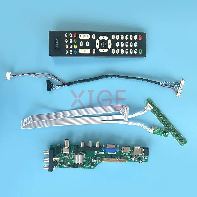 

Controller Driver Board Fit HSD100IFW4 HSD101PFW2 LVDS 30-Pin DVB Digital Signal 1024*600 Kit LCD Monitor USB+DHMI+VGA+AV 10.1"