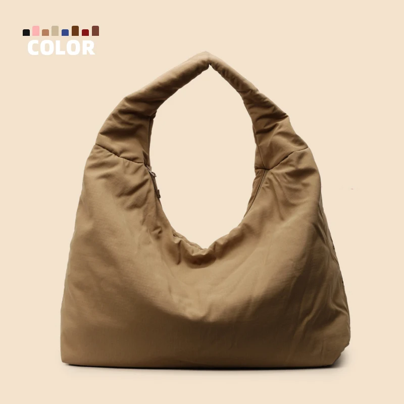 

High-end custom logo design sense underarm bag ladies Korean wild canvas bag thickened shoulder bag personalized diy