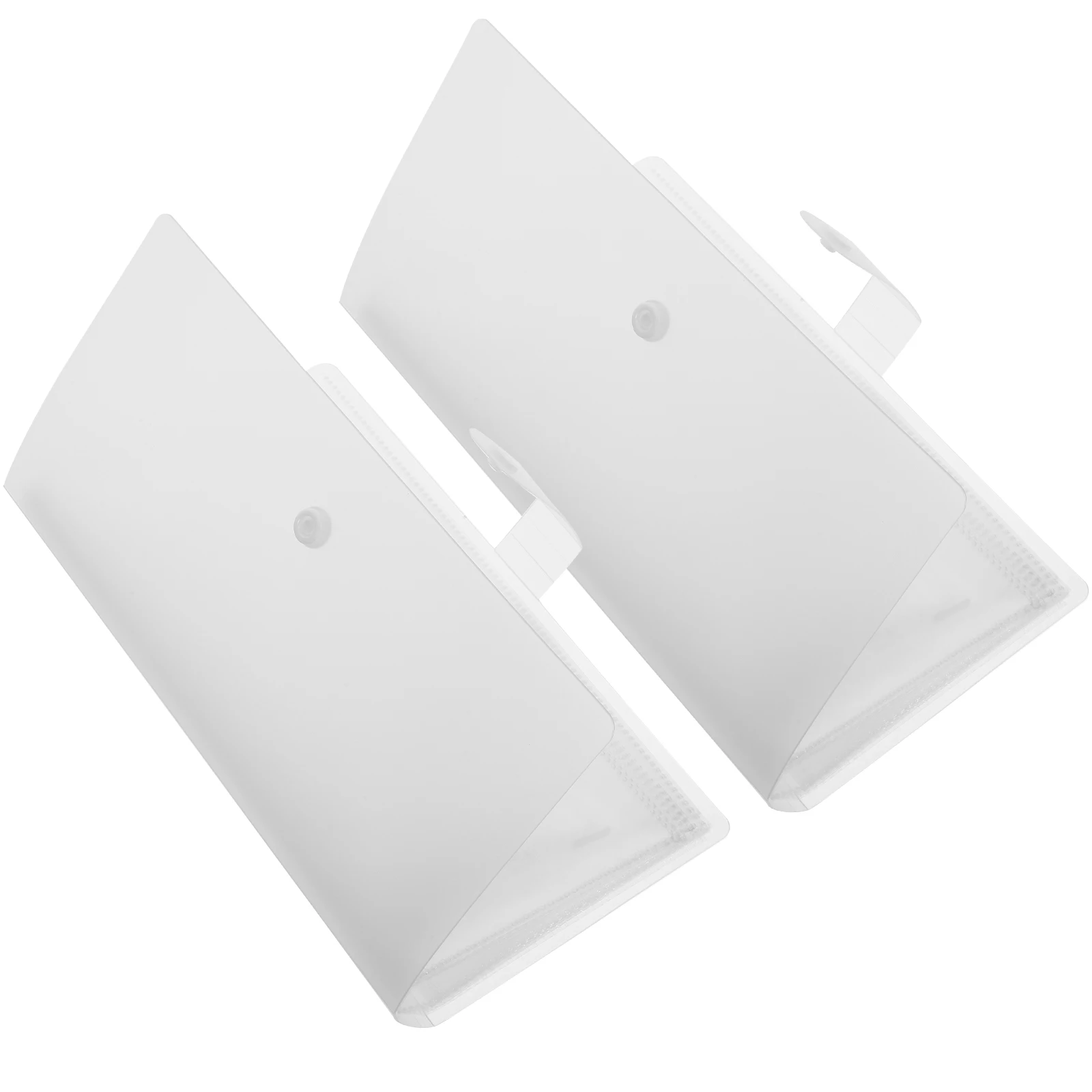

2 Pcs Air Ticket Storage Book Tickets Album with Pockets Photo Card Binder Holder Pp Airplane Transparent