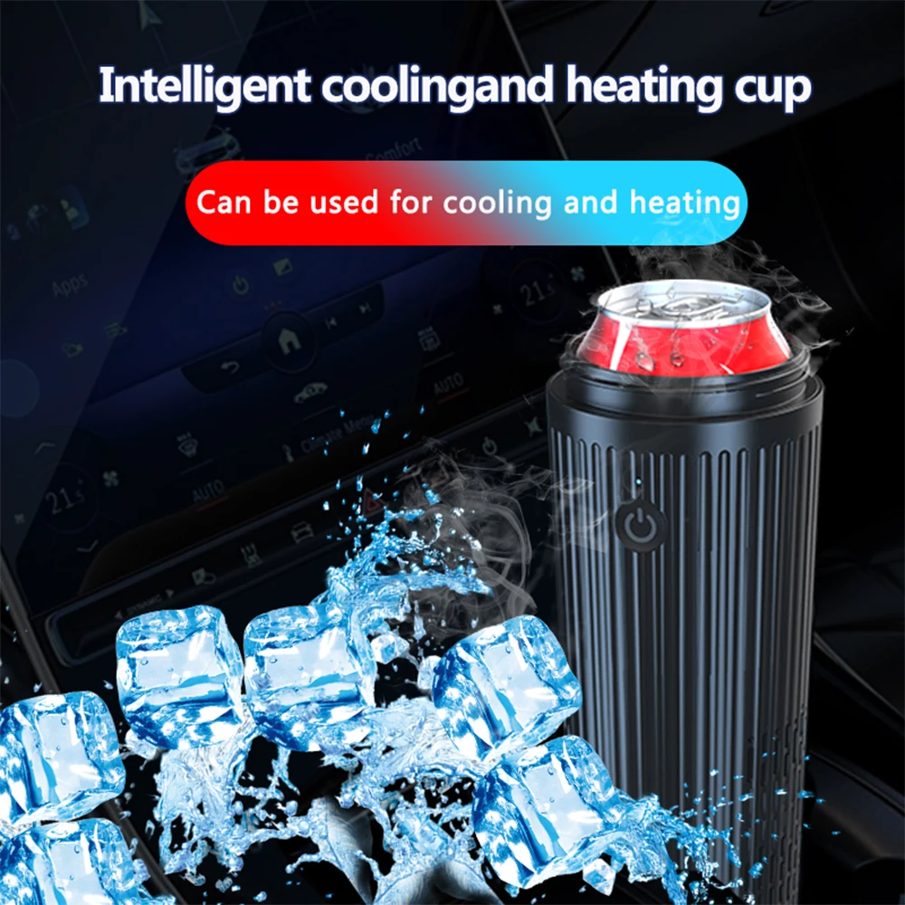 360ML Intelligent Cooling and Heating Cup Car Thermos Mug Stainless Steel Vacuum Cup Ice Coffee Mug Leak Proof Travel Thermo Cup