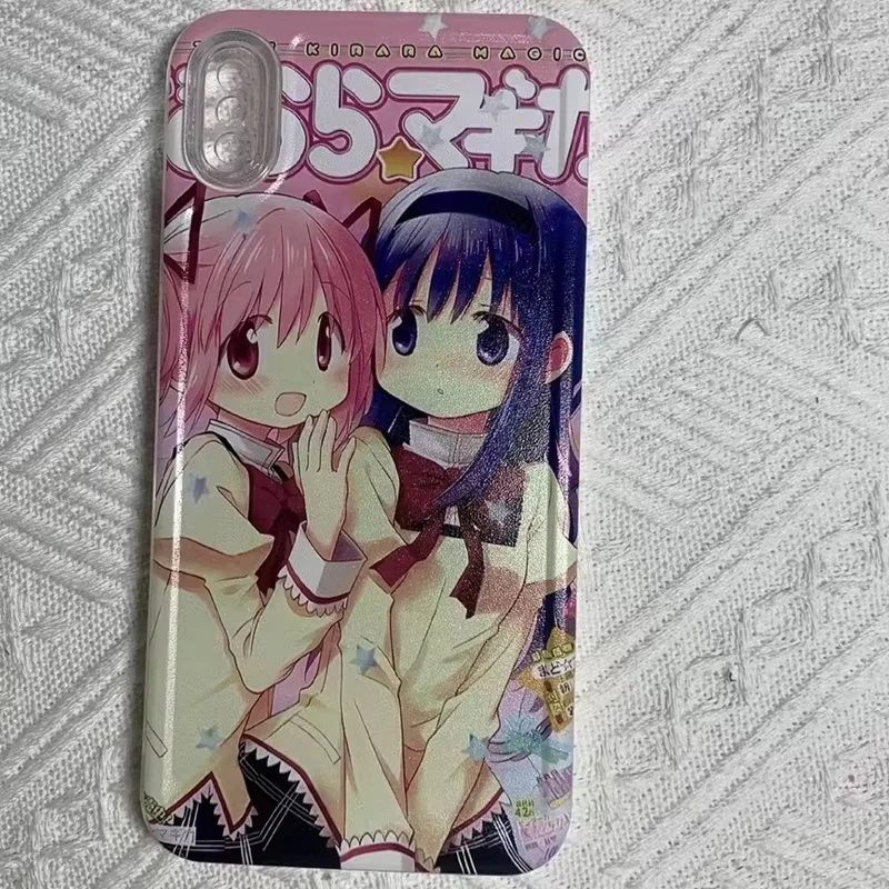 Phone Case For Samsung S25 S24 S23 S22 S21 S20 FE Note20 Note10 Plus Ultra Lite 5G Anime Madoka Magica Clear Soft TPU Cover - náhled 3
