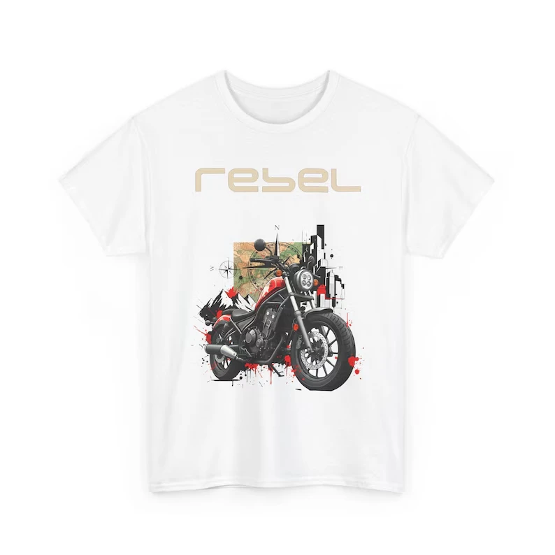 Hot Rebel 500 T-shirt CMX500 Urban Commuter Bobber Cruiser Motorcycle Rider Gift Cotton T-shirt Unisex