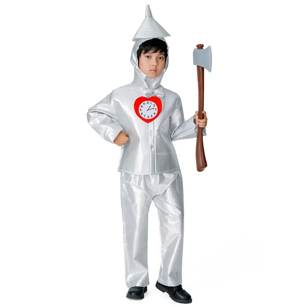 

Kids Alice In Wonderlands Cosplay Costume Child Book Week Party Fancy Dress Halloween Purim Boy Girls Fairy Tale Tin Man Dress