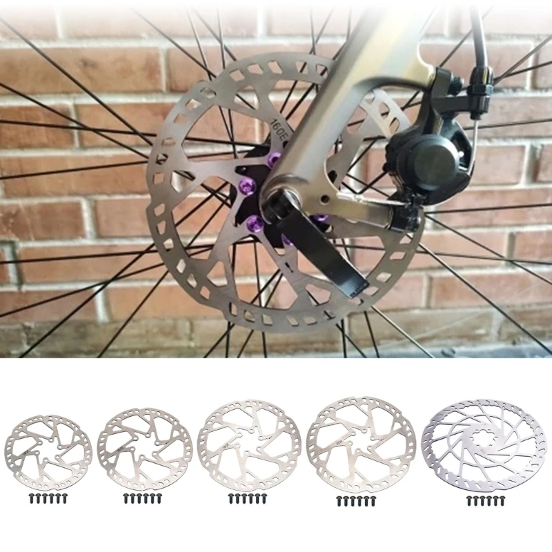 Stainless Steels Road Bike Bicycles Disc Brake Rotor with Screws Light Weight Mountain Bike Brakes Rotor Easy to Use image 5