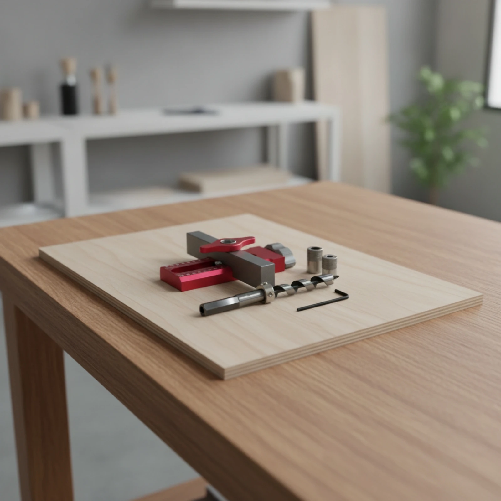 Woodworking Jig - 캐비닛 도어 설치 지그 알루미늄 합금