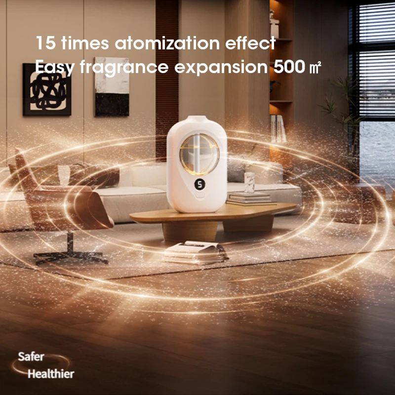 موزع روائح الزيوت العطرية الأوتوماتيكي الذكي المثبت على الحائط مع مزيل الروائح الهوائية للحمام