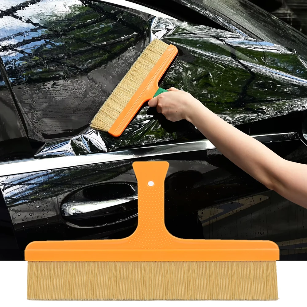 EHDIS 12'' Wallpaper Decal Pasting Handheld Cleaning Tools Brush Smoother Brush Car Film Tinting Installation Bristle Brush