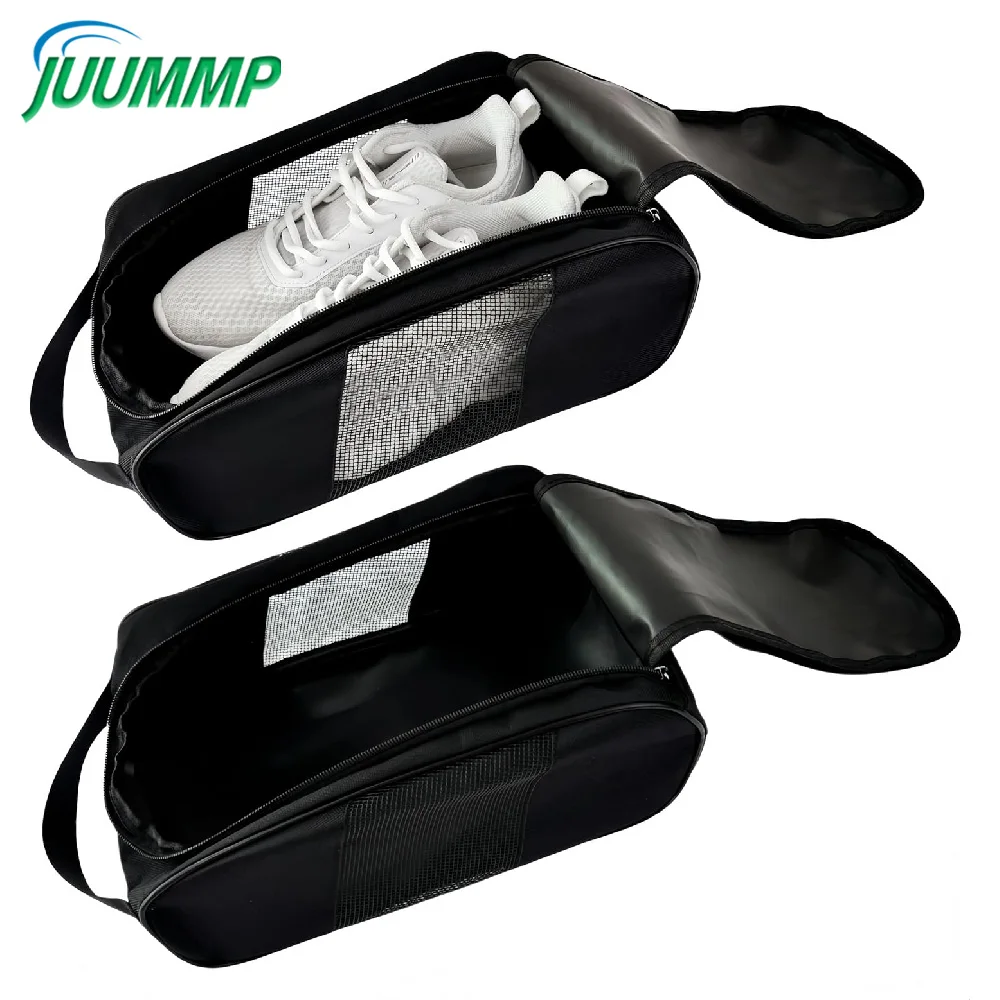 

1PC Portable Oxford Golf Shoe Bag, Breathable Sports Shoe Storage Bag with Zipper for Travel & Outdoor