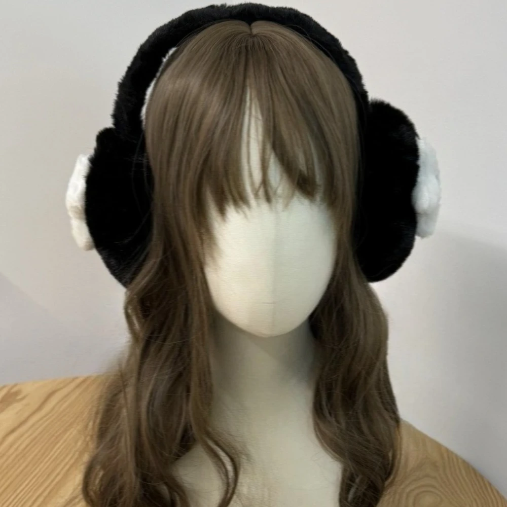 لطيف أفخم الأسماك مجلس غطاء للأذنين الكرتون سميكة Harajuku لوليتا سماعات لركوب الدراجات والتزلج الشتاء اكسسوارات الديكور