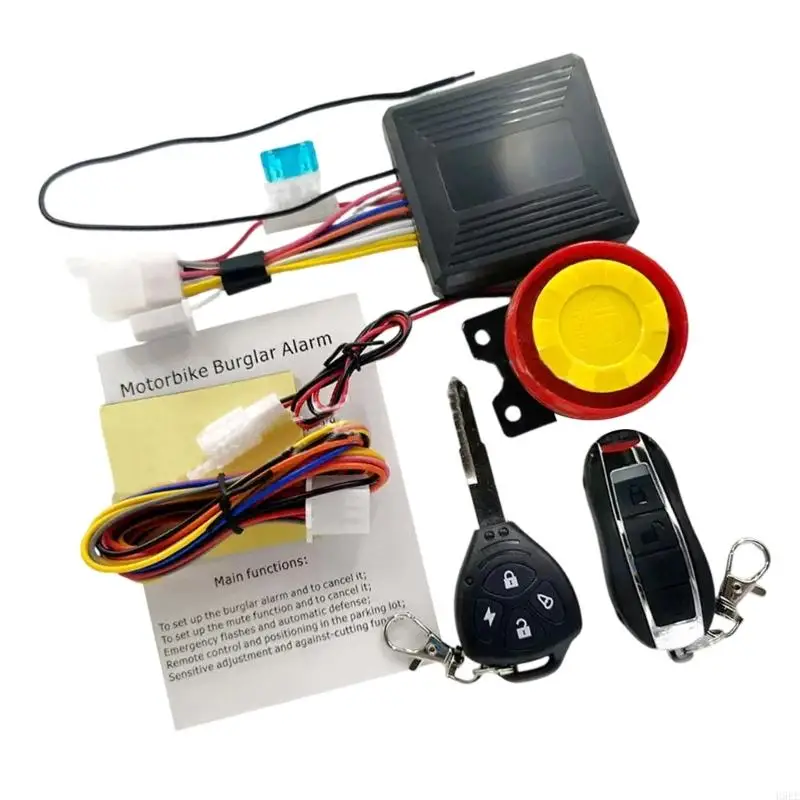 Wireless Bike Alarm with Remote, Rechargeable Loud Bicycles Alarm System Anti Theft Waterproof, Bike Alarms H9EE 5