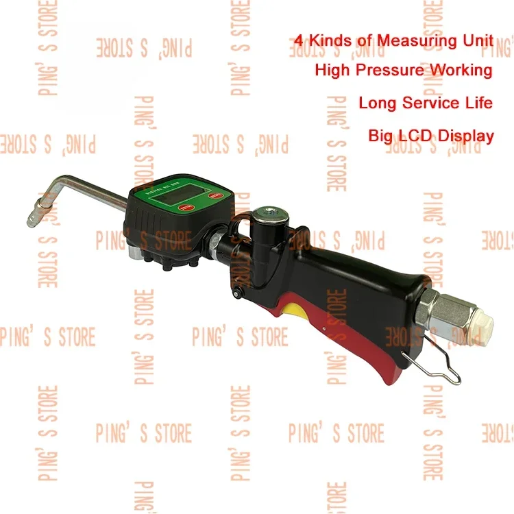 Pneumatic Electric Motor Engine Oil Dispenser High Accuracy Electronic Flow Control Valve Digital  Meter Machine